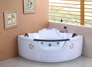 White ABS Massage Bathtub