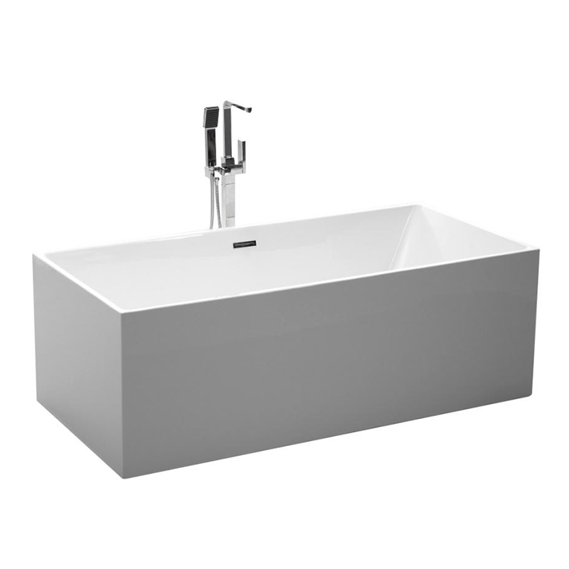 2023 Unique Design White Acrylic Freestanding Bathtub - JS-737B  (3)