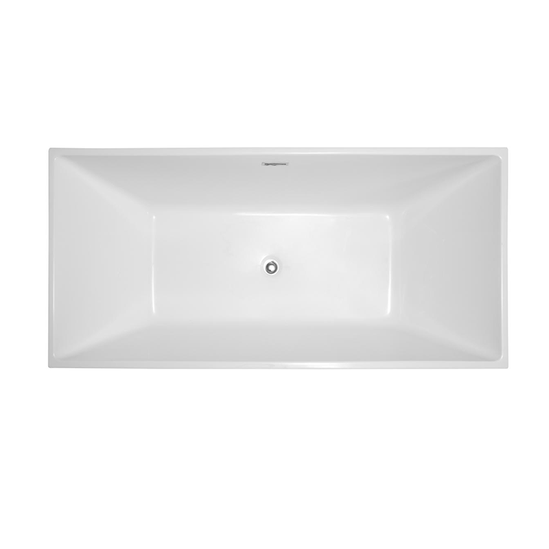 2023 Unique Design White Acrylic Freestanding Bathtub - JS-737B  (4)